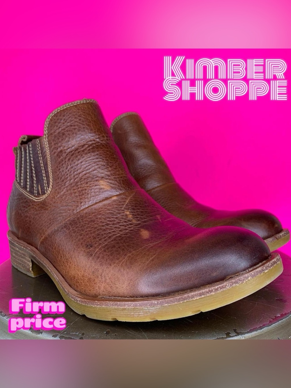 Sofft Bellis Waterproof Brown Leather Chelsea Boot US 8 UK 5.5 EU 39